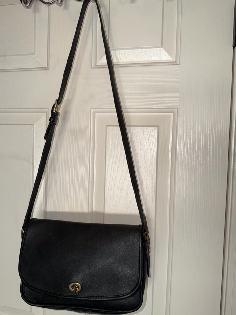 Coach Vintage City Bag in Black Leather/Gold Hardware, Crossbody, MSRP $595
